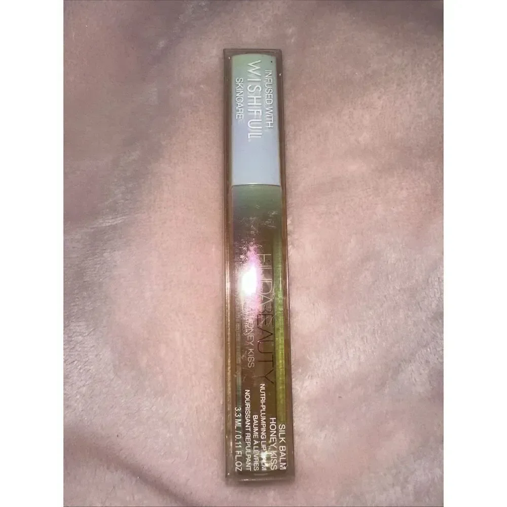 Huda Beauty Silk Balm Honey Kiss Plumping Lip Balm Queen Bee NIB